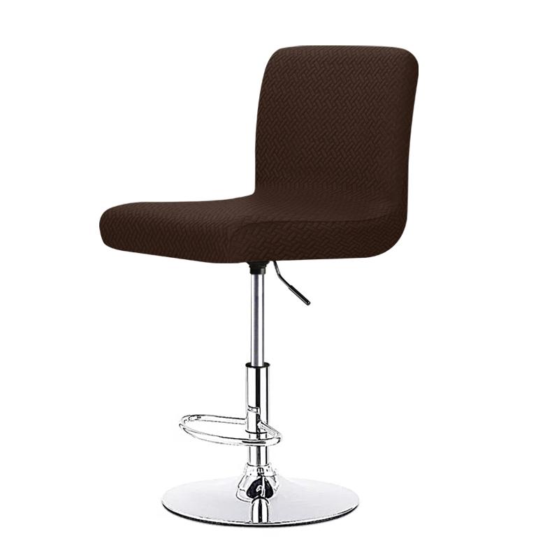 Stretch Bar Stool Chair Cover Short Back Dining Seat Protector Spandex Slipcover For Home Kitchen Banquet