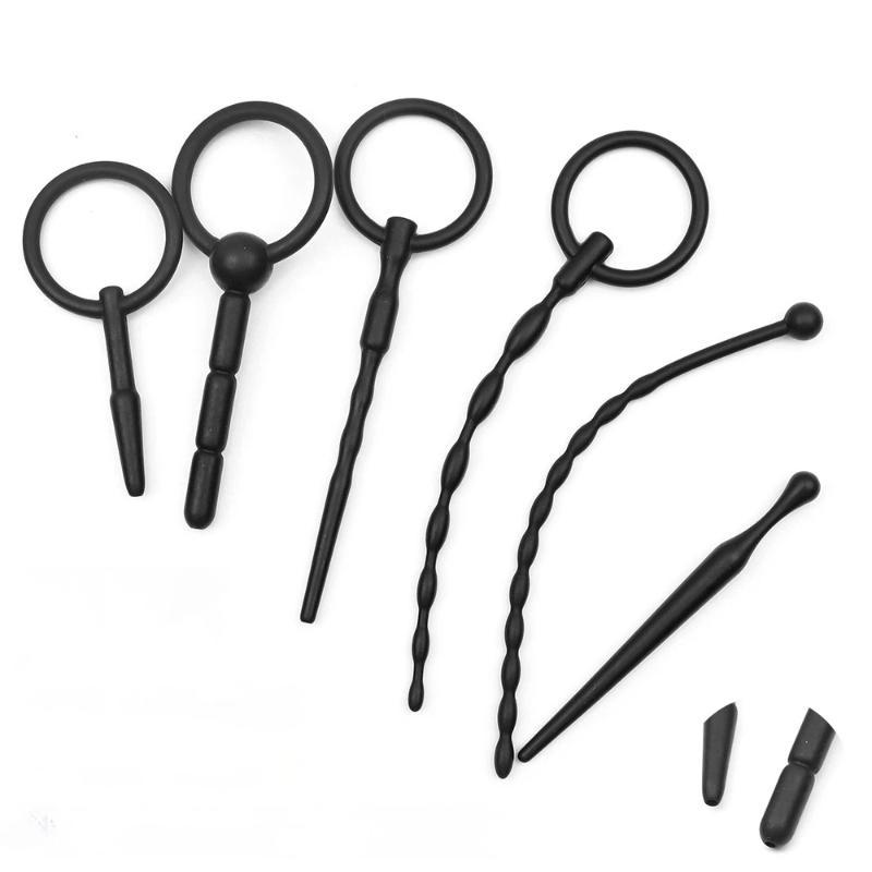 Sa-Silicone Urethral Sounds Penis Plug Men Urethra Masturbation Stimulator Silicone Urethral Catheters Adult Sex Toys For Men