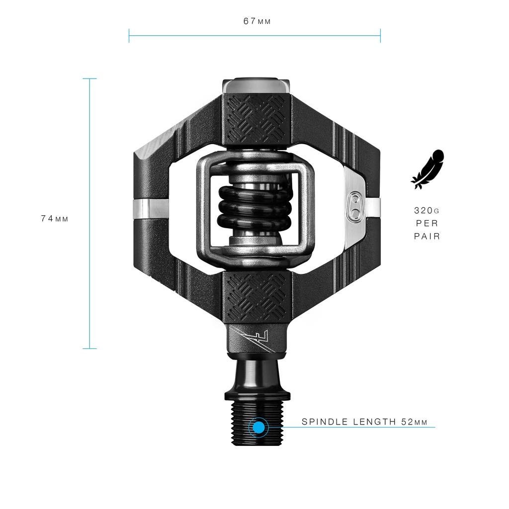 Ультралегкие контактные педали Crankbrothers Candy 7, Черный, 574609