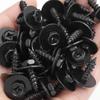 M6*18 Black Carbon Steel Self Tapping Screw Fender Bumper Splash Guard Engine Cover Fastener Clips Retainers Auto Body Parts Kit