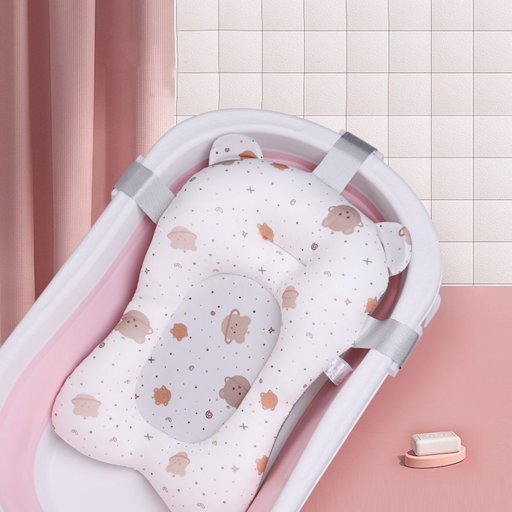 Rabbit Anti-Slip Bear Infant Bathtub Pad Newborn Bath Seat Shower Support Mat Baby Bath Cushion
