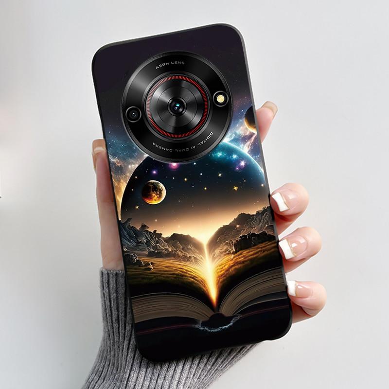 Чехол для телефона ZTE Blade A75 5G Z2357N Nubia Focus 5G Чехол Роскошный Дракон Милый Крутой Мальчики Девочки Черный Мягкий ТПУ Задняя Крышка