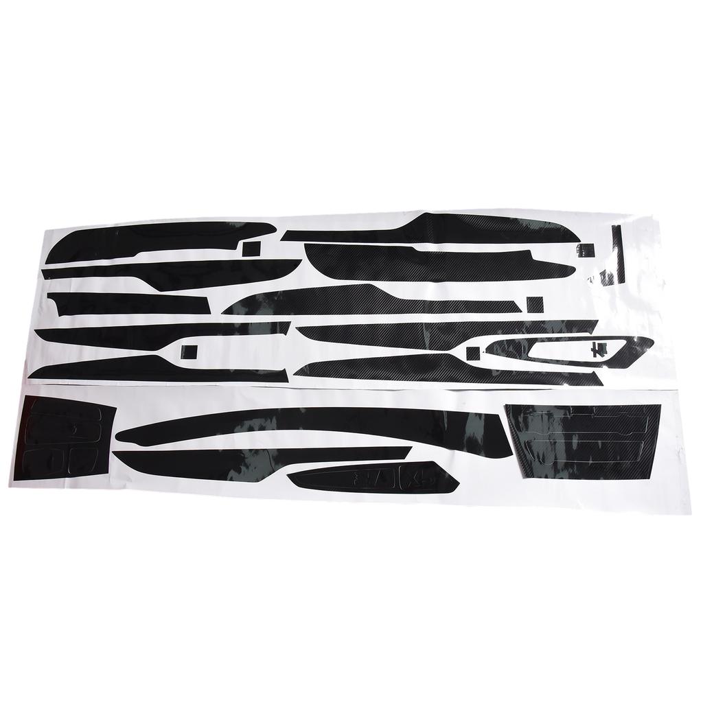 For BMW F15 2014-2018 Interior Stickers Carbon Fiber Modern Style For Right-hand Drive 1Set 5D Car Interior Trim