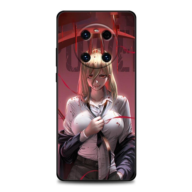 Чехол для телефона ChainSaw Man Girl Anime для Huawei Mate 10 20 40 40Rs Y6 Y7 Y7a Y8s Y8p Y9a Enjoy 20e 2019 Lite Pro Plus черный чехол