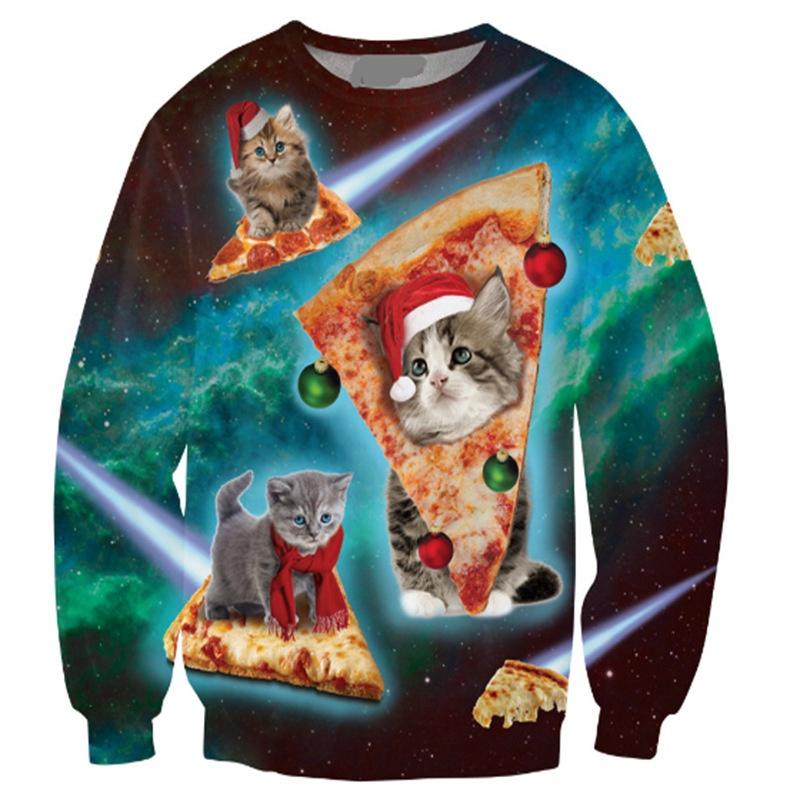 Mens Jumper Womens Animal Cat 3d Print Hoodies Casual Jersey Pullover Sweatshirt