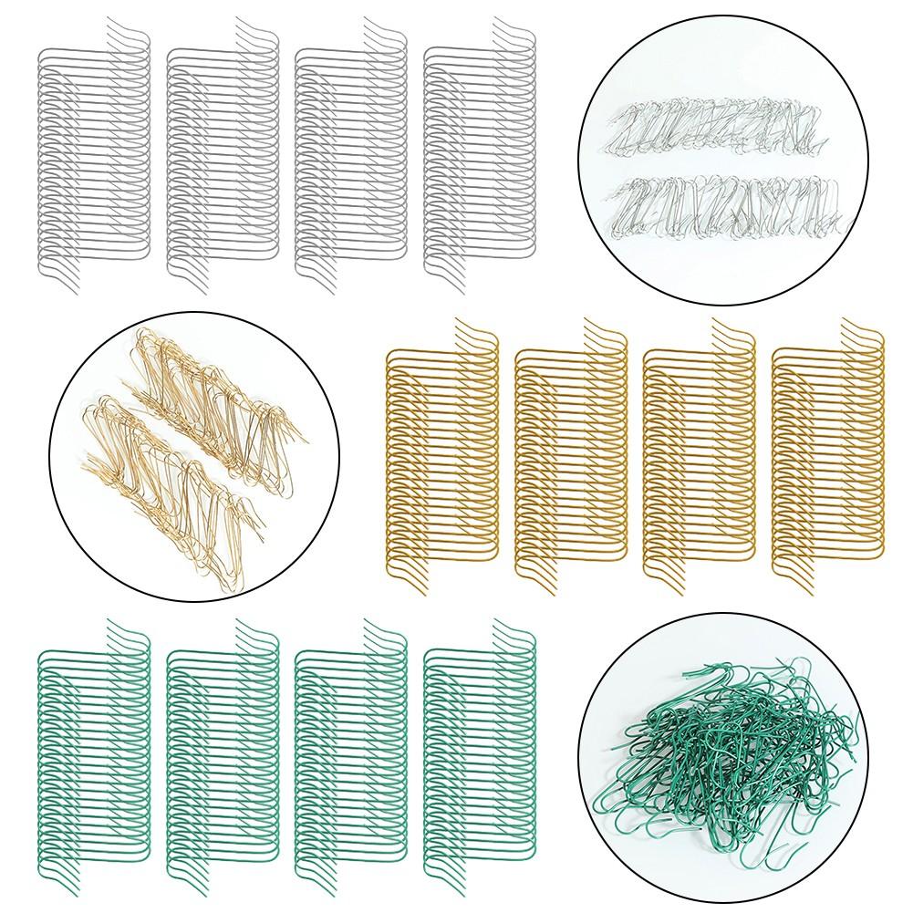 100 шт. Крючки для елки, Подвески для елочных шаров, Проволочные крючки для подвешивания украшений