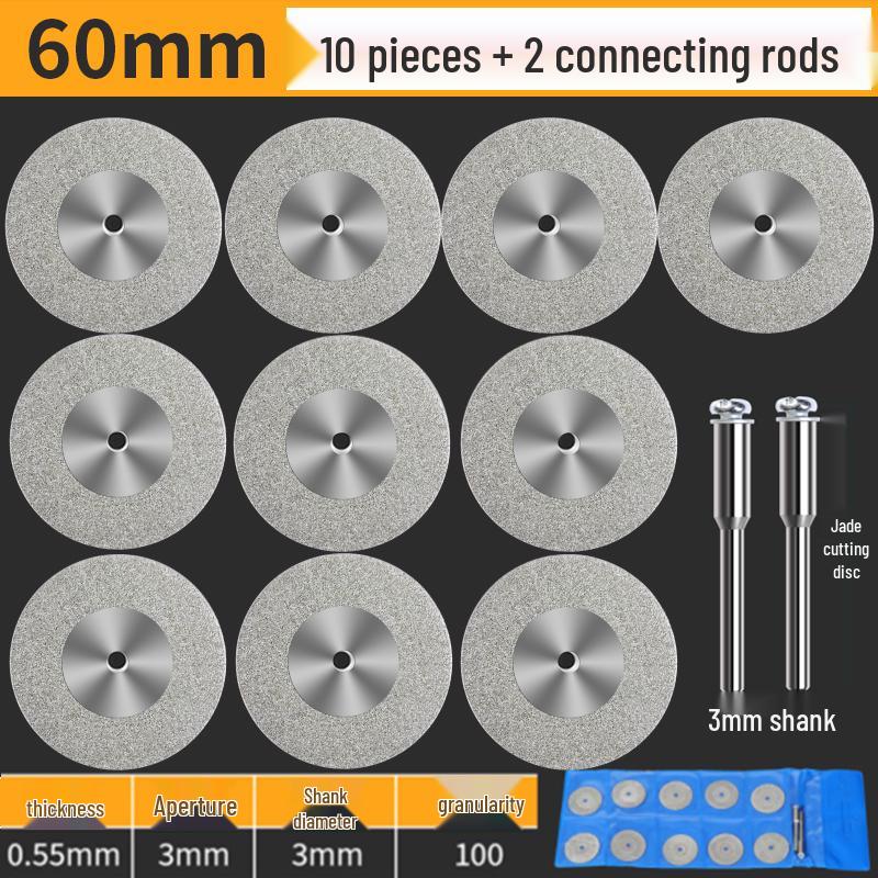 High-Speed Steel Circular Saw Blade Set for Wood, Plastic & Metal - Miniature Size for Hand Drills & Electric Grinders