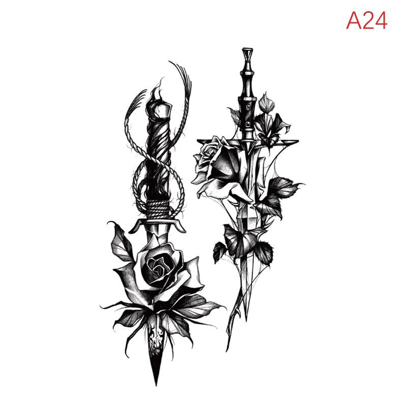 Водонепроницаемая временная татуировка-наклейка перо ключица лодыжка флэш-тату дракон змея цветы боди-арт рука поддельный рукав татуировка для женщин
