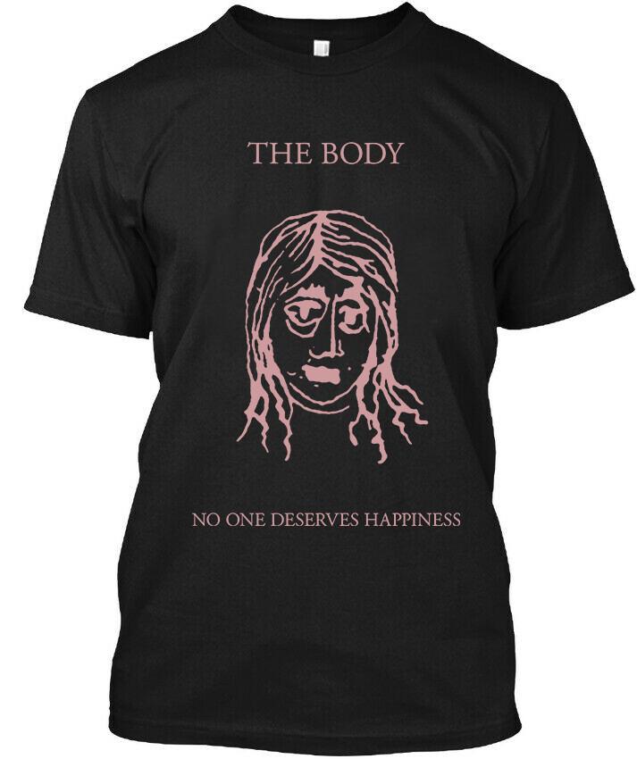 НОВЫЙ The Body No One Deserves Happiness Американский Дум-Музыка Графическая Футболка S-5XL Унисекс Футболка