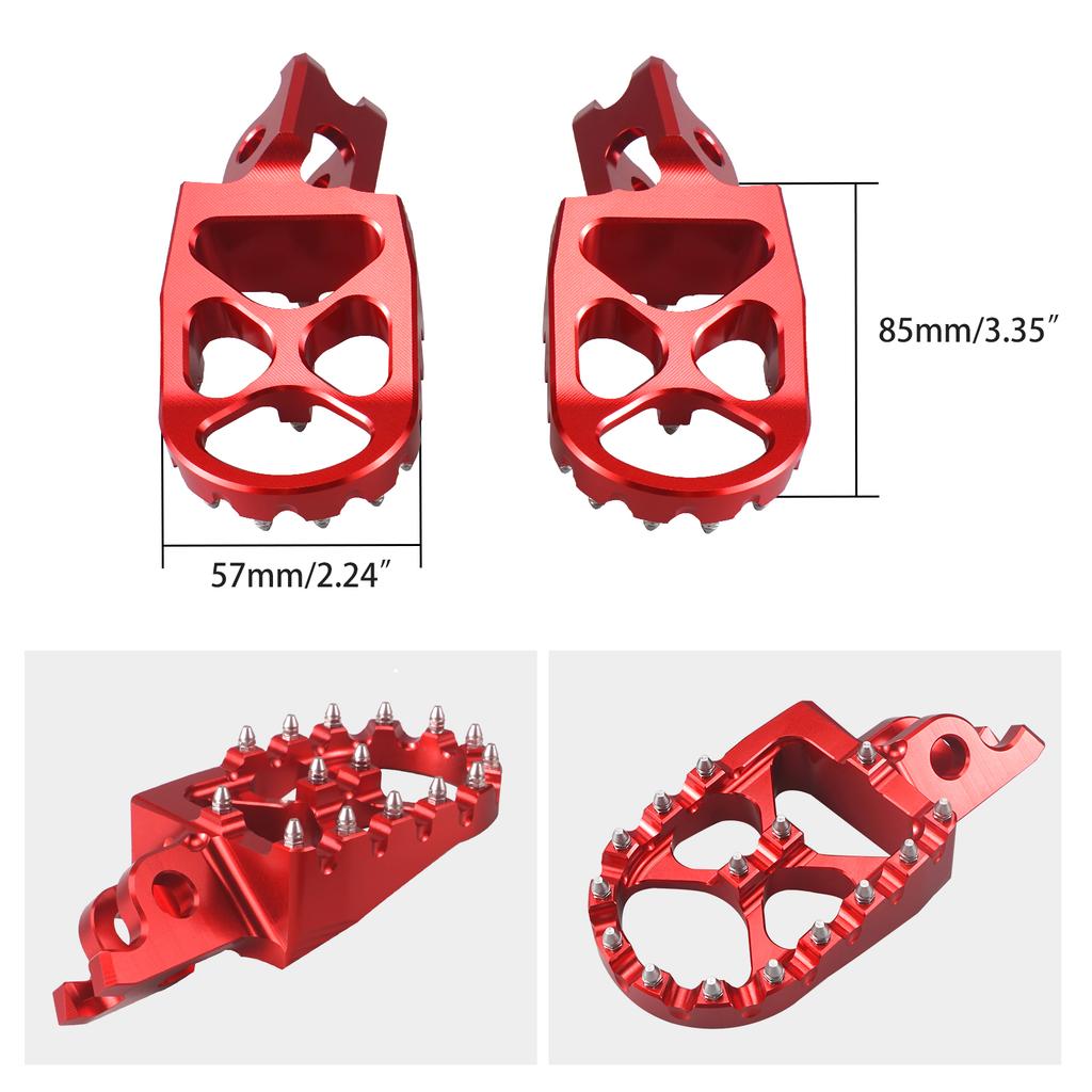 For Honda CRF450R CRF250R 2004-2020 Forged Foot pegs Foot Rests Pedals CRF125R CRF250R 2002-2007 CRF 150R 250X 450X 250RX 450RX