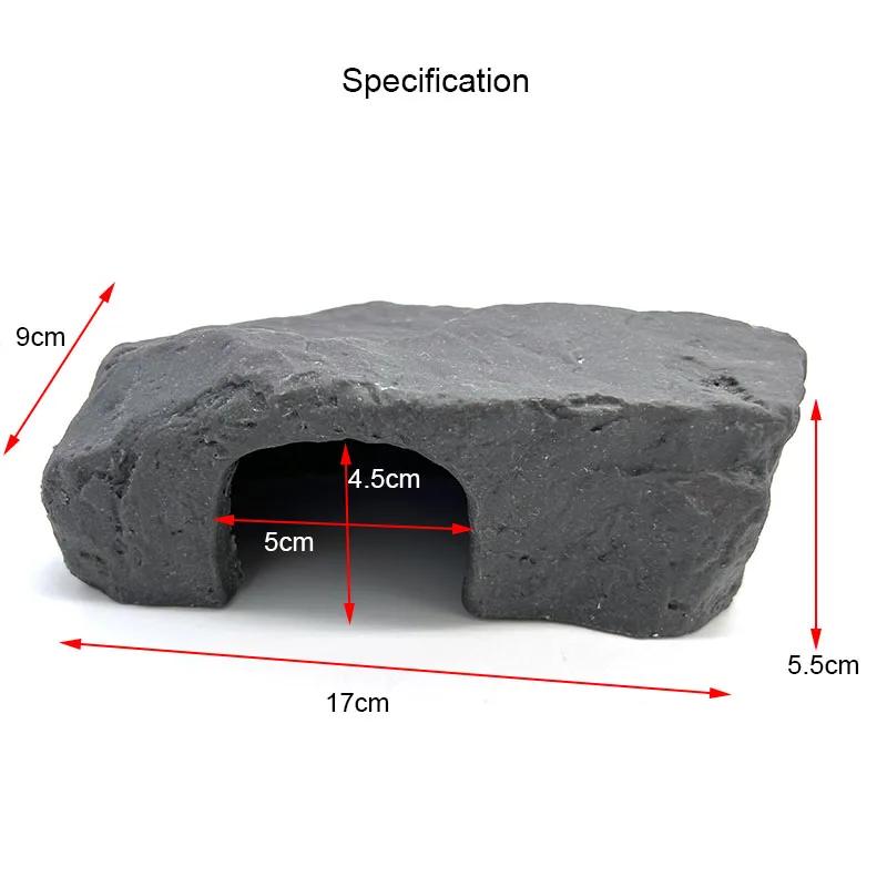 Креативный террариум для рептилий, аксессуары для черепах, платформа для баскинга, пещера для отдыха, смола, игрушка для лазания, украшение для аквариума, декор, ползающие питомцы