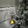 1PC Modern Luxury Rechargeable Touch LED Desk Lamp Restaurant Bar Home Bedroom Bedside Night Light USB Ambient Light