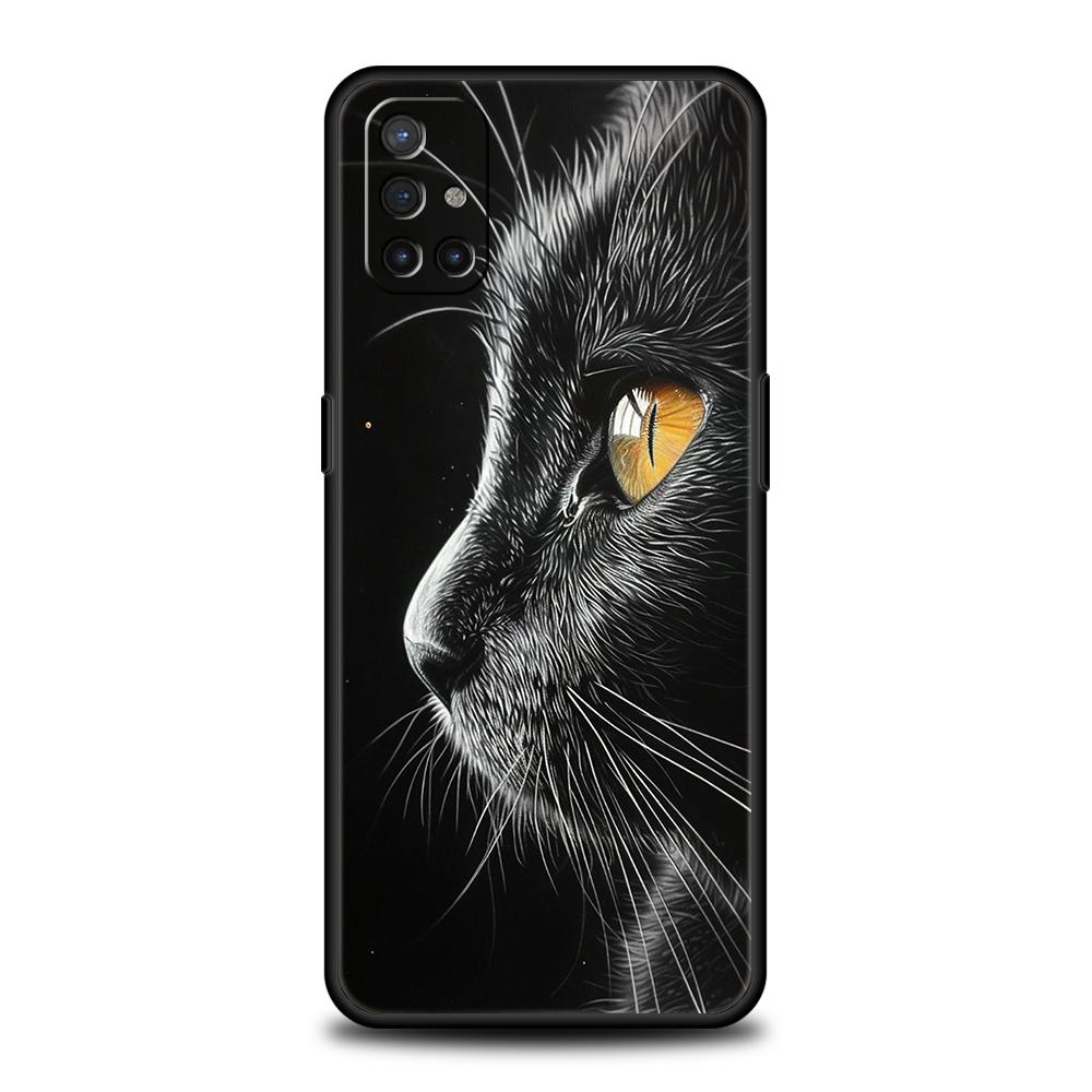 Чехол для телефона для OnePlus 13 12 11 10 9 Pro 9T 13R 12R 10R 9R 9RT 10T 8T 8 Nord 2T CE 2 3 5G N200 N30 Чехол Кот Линия Черные Коты