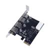 1 шт. PCI Express PCIe USB 3.0 концентратор-адаптер, 4 порта USB 3.0, карта расширения PCI-E, 4-портовый контроллер USB3.0, аксессуары для DIY