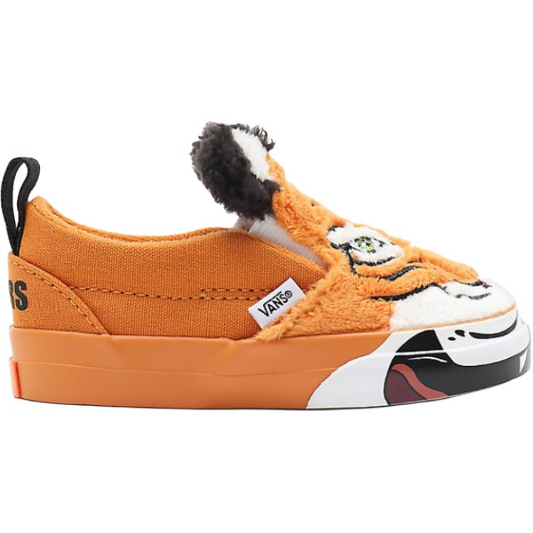 Vans Нескользящие Дышащие Низкие Кроссовки для Ходьбы Детская Обувь Желтый Белый VN0A5KRQ9FA