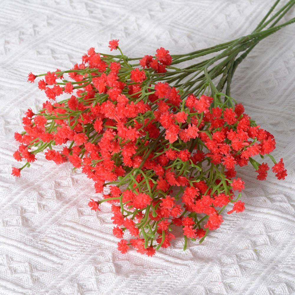 Soft Rubber Gypsophila Flowers 52cm Length Simulated Flower  Wedding Party Decoration