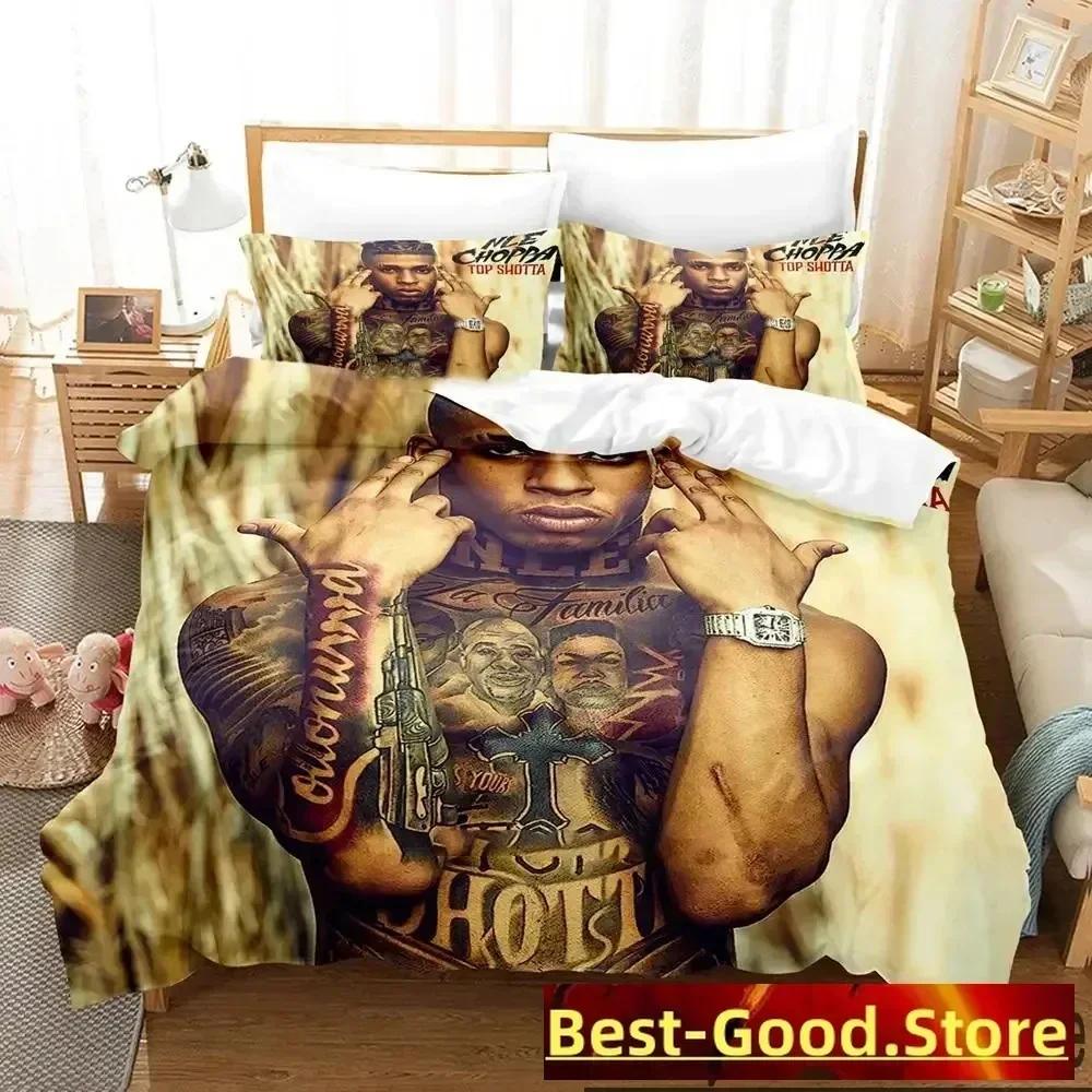 3D Печать Rapper NLE Choppa Комплект постельного белья для мальчиков и девочек Размер Twin Queen King Подушка Наволочка Постельное белье для мальчиков Взрослый Домашний текстиль