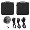 Wireless Lavalier Microphone Clip On Lapel Mic Transmitter Receiver Set Kit for Interview