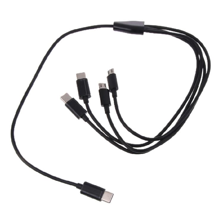 4-в-1 USB C к Multi Зарядному Кабелю USB C к Micro USB + Type C Универсальный