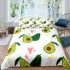 Авокадо пододеяльник с рисунком сердца и любви King Queen полный размер для детей мальчиков девочек полиэстер одеяло чехол с наволочкой