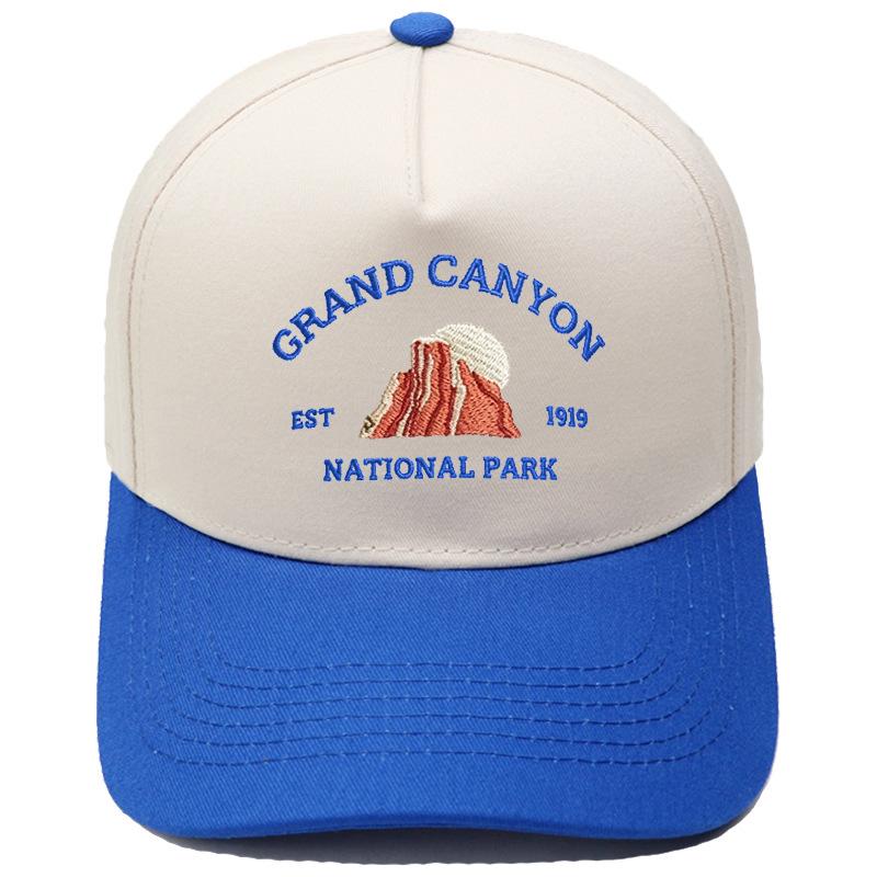 GRAND CANYON Truck driver hat embroidered retro color matching baseball cap men's and women's outdoor leisure hat