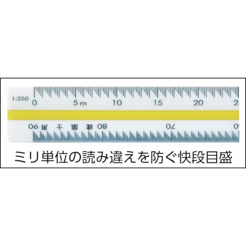 Niigata Seiki SK Made in Japan Triangular Scale, Kaidan Scale, for Architects, 30cm, TSB-30KD