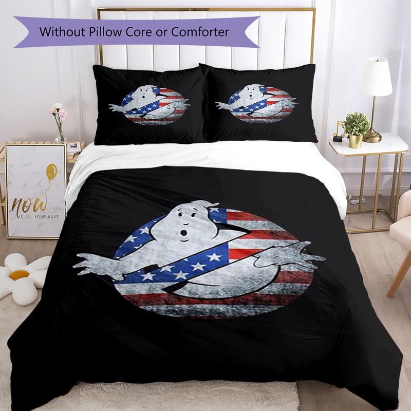 Ghostbusters Bedding Set Perfect for Dormitory Machine Washable Perfect Gift for Friends Family