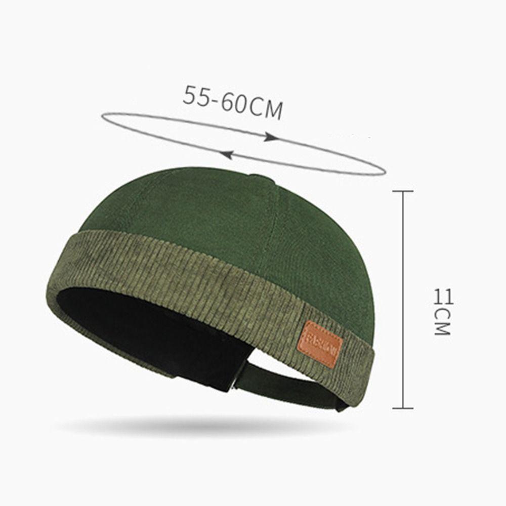 Вельветовая кепка Docker, регулируемая шапочка-бини, новая тюбетейка в стиле хип-хоп, унисекс