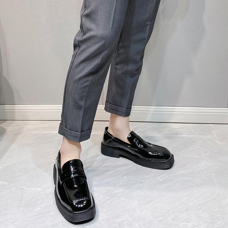 Мужские мокасины в британском стиле, новые, в стиле колледжа, ретро, с одной педалью, ленивые, маленькие кожаные туфли 2017-T