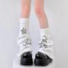 Stacked Socks Calf Socks Reversible Star Pattern Knitted Warm Leg Warmers