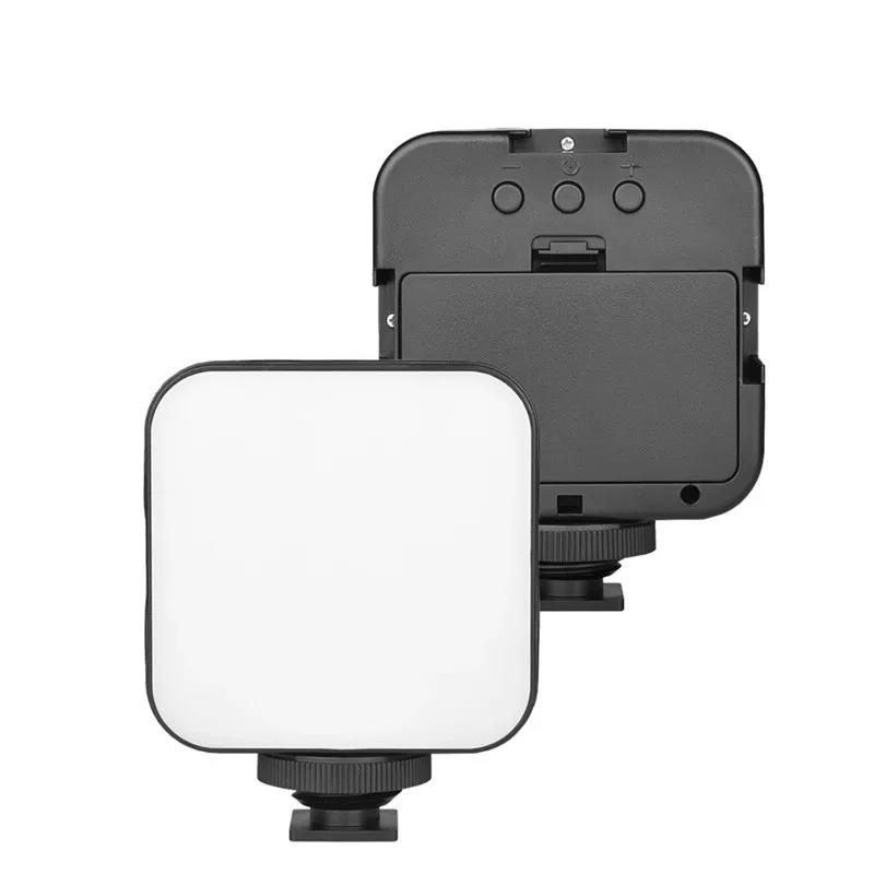 Мини портативный светодиодный видеосветильник для фотосъемки 5 Вт 6500 К сотовый телефон селфи прямая трансляция заполняющая лампа с 3 холодными башмаками лампа для видеоблога