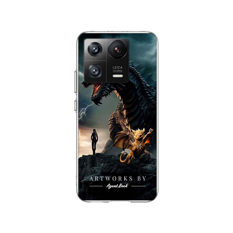 F-Fourth W-Wing Dragon Phone Case For Xiaomi 14 F7 Ultra Mi 15 Poco X7 X6 X5 Pro M6 M5 M5S F6 F5 F4 GT F3 Cover Coque TPU Soft C