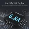 Блок питания USB C 65 Вт 102 Вт с быстрой зарядкой PD, подключаемый для Microsoft Surface Pro X 8 7 6 5 4Go Book, штекер-конвертер USB C (мама)