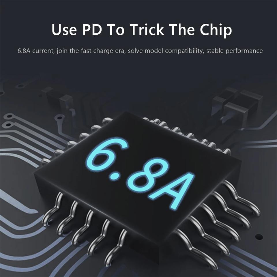 Блок питания USB C 65 Вт 102 Вт с быстрой зарядкой PD, подключаемый для Microsoft Surface Pro X 8 7 6 5 4Go Book, штекер-конвертер USB C (мама)
