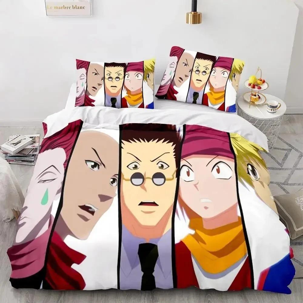 HUNTER×HUNTER Комплект постельного белья Single Twin Full Queen King Size Комплект постельного белья Aldult Kid Bedroom Duvetcover Sets bed furniture set bedroom