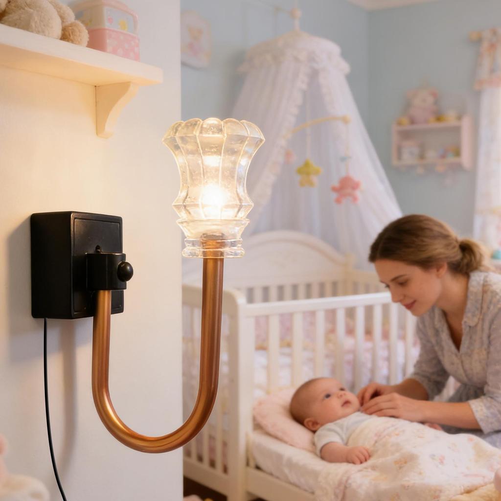 Plug in wall LED Night Light Ambient Lamp for Garage Basement Farmhouse Living Room Apartment Kitchen Hallway Nursery Home