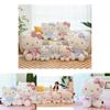 Hello Kitty Flower Plush Figure With Short Plush Fabric For Kid Playroom Decor