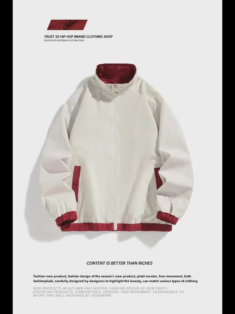 Men's Double-Sided Casual Sports Jacket: Spring/Autumn Korean Style