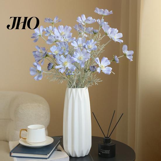 No Maintenance Flowers Artificial Cosmos Bipinnatus UV Resistant Fake Silk Galsang Flower Home Stem Office Wedding Party Indoor Outdoor Faux