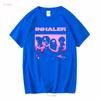 T Shirt Inhaler Band Family for Men Elijah Sleeve Hewson Boy Indie vintage Washed Slightly Unisex Breathable Casual Stretched