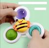Fidget Spinner Przyssawka Sensoryczna Kąpiel 3 Szt