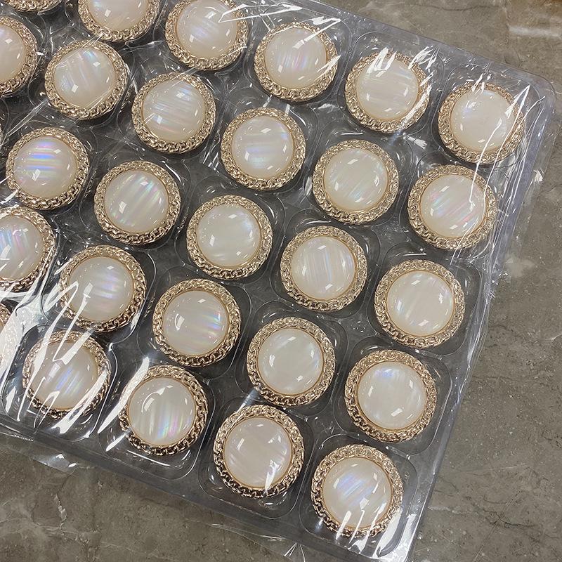 Estudi Pearl Матовый Металлический Пуговица Свитер Куртка Аксессуары Для Волос Веревочный Декор