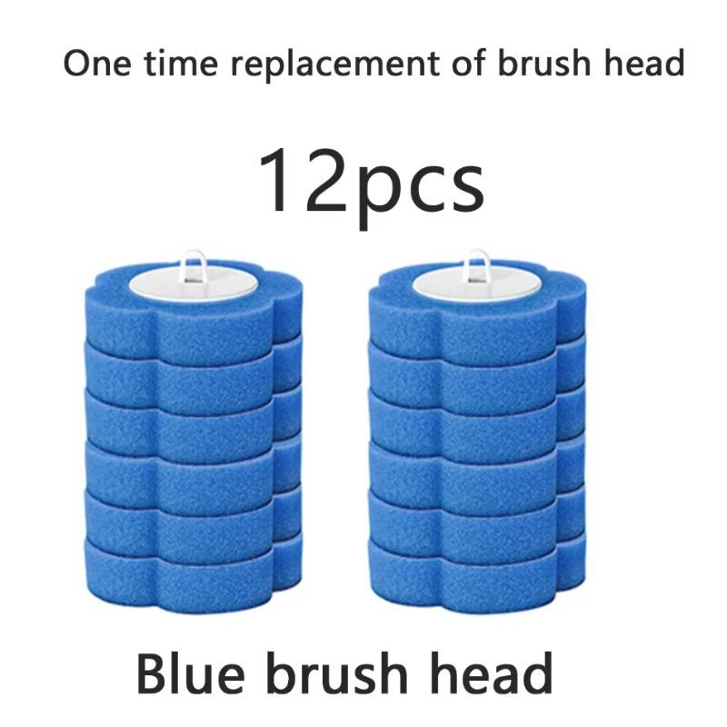 Disposable Toilet Brush Set Long-Handled Cleaning Tool with Sterile Replacement Heads Toilet Cleaner Set for Home And Hotel