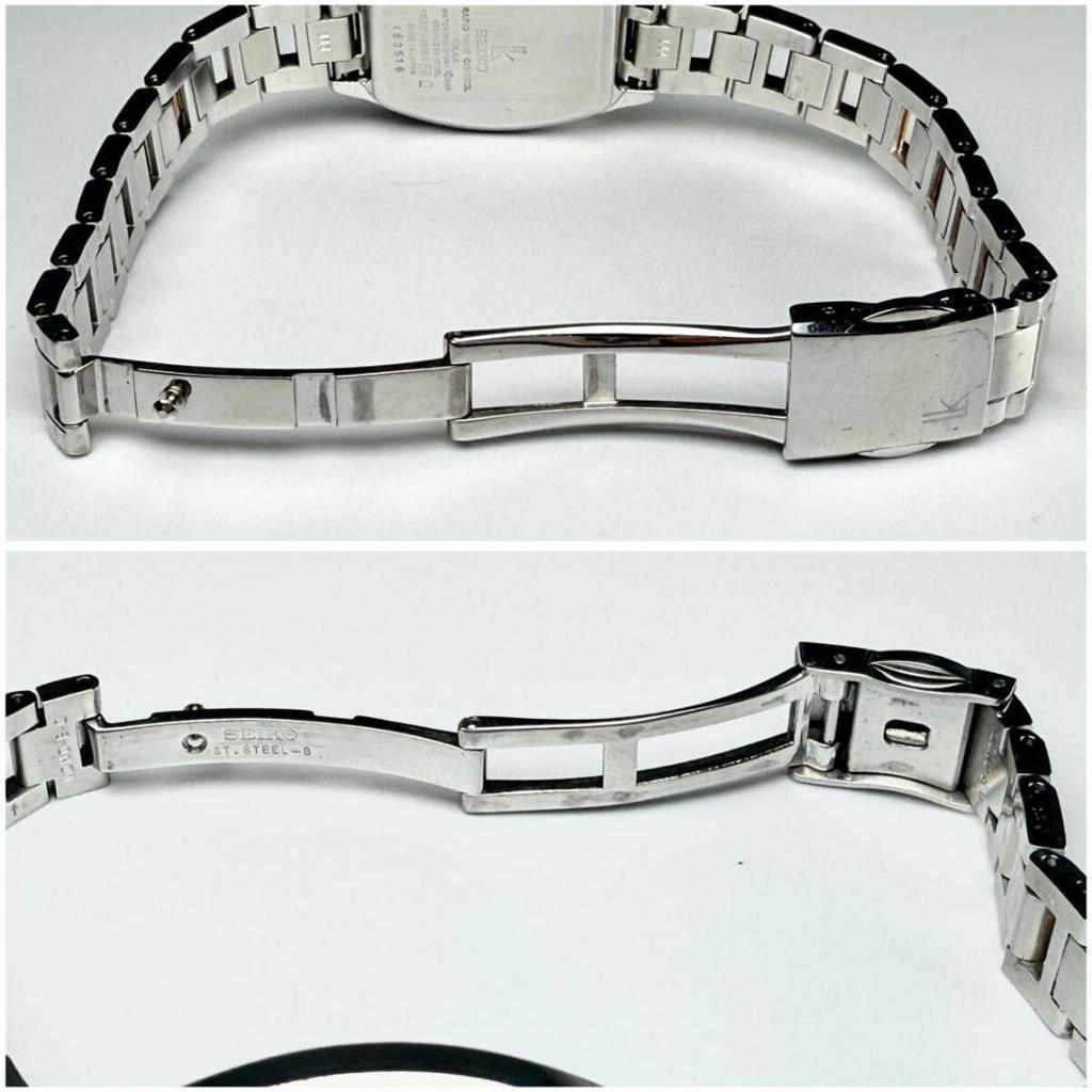 [USED] Seiko Lukia Watch, Radio-Controlled Solar, Date Display, Two-Tone, Pink Dial