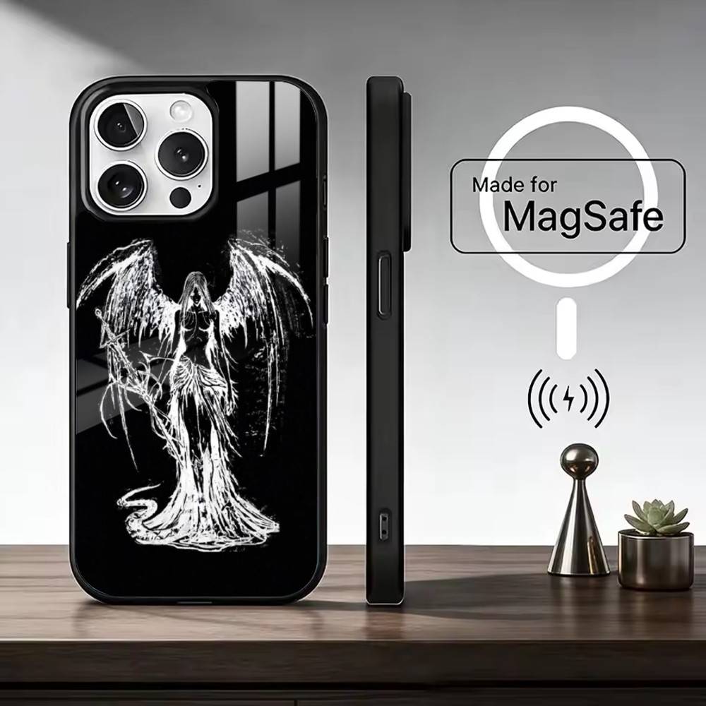 C-Gothic C-Cyber Sigil Phone Case For iPhone17,16,15,14,13,12,11 Plus,Pro Max Magnetic For Magsafe Wireless Charging
