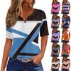 Футболки для женщин, плиссированные, с квадратным вырезом, нарядные, повседневные, блузки с принтом, с коротким рукавом, летние топы свободного кроя