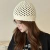 Hollow Out Knitted Beanies Hat Thin Weave Cap Retro Crochet Pullover Hat Girls