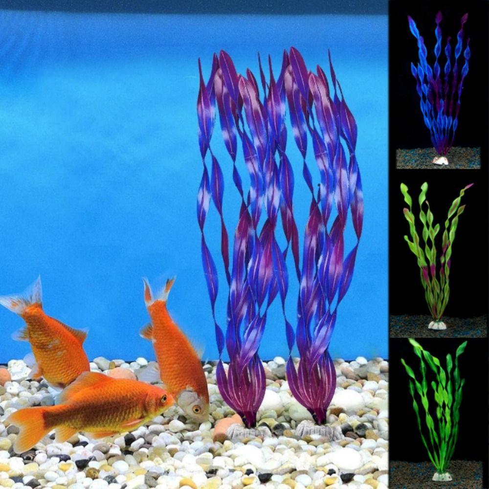 Lifelike Artificial Water Plant Plastic Water Weeds Ornament Aquatic Grass  Fish Tank