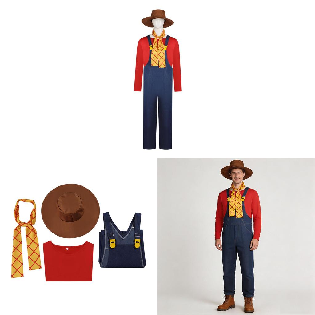 Toy Story Stinky Pete The Prospector Cosplay Costume With Polyester Fabric For Halloween Role Play