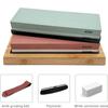 9PCS Knife Sharpening Kit, 4 Side Grit Professional Sharpening Stone Whetstone-400/1000 3000/8000 Grit, Flattening Stone, Angle Guide, Leather Strop